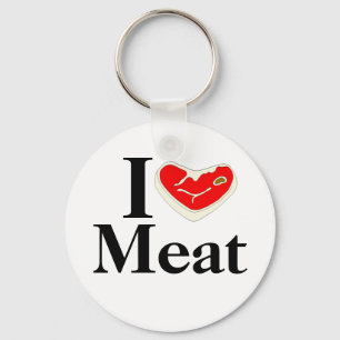 Jag älskar kött Keychain Nyckelring