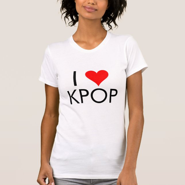 Jag älskar KPop Tee Shirt (Framsida)