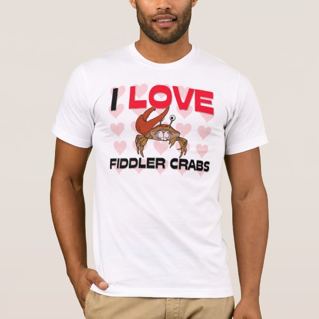 Jag älskar krabbor t-shirt (Framsida)
