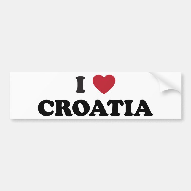 Jag älskar Kroatien Bildekal (Framsidan)