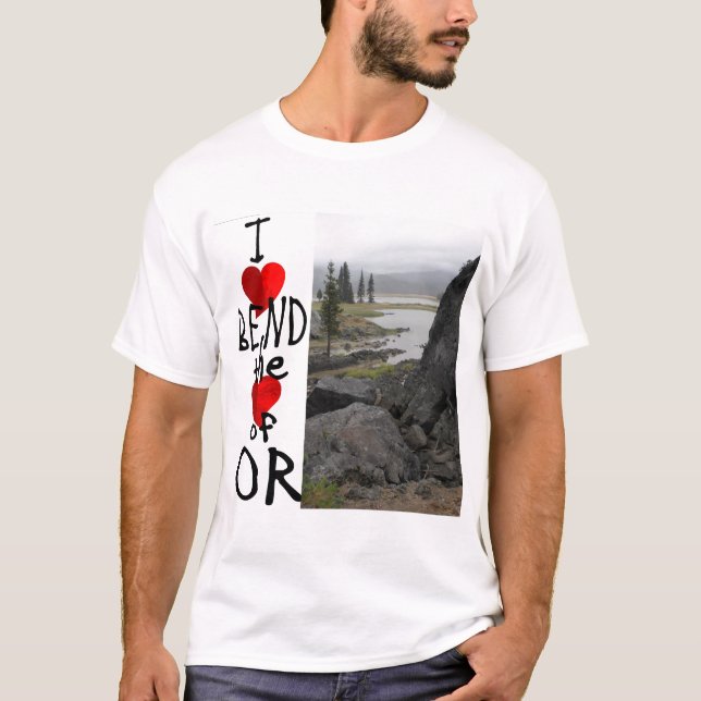 Jag älskar krökningen t shirt (Framsida)