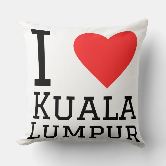 Jag älskar Kuala Lumpur  Kudde (Framsida)