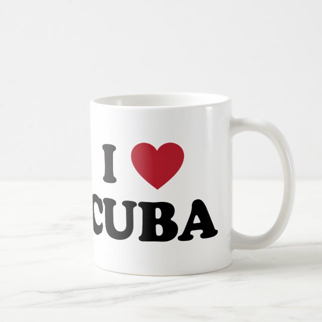 Jag älskar Kuba Kaffemugg (Höger)