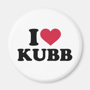 Jag älskar Kubb Magnet