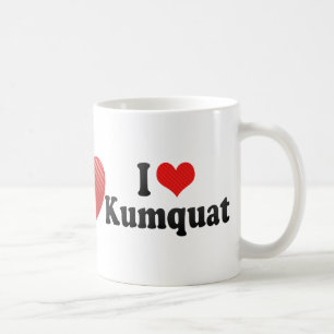Jag älskar kumquaten kaffemugg