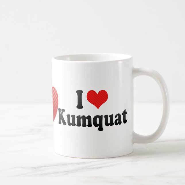 Jag älskar kumquaten kaffemugg (Höger)