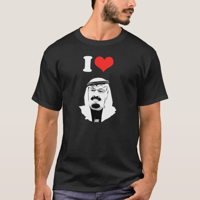 Jag älskar kungen Abdullah Tee (Framsida)
