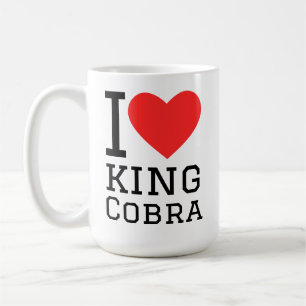 Jag älskar kungs kobra kaffemugg
