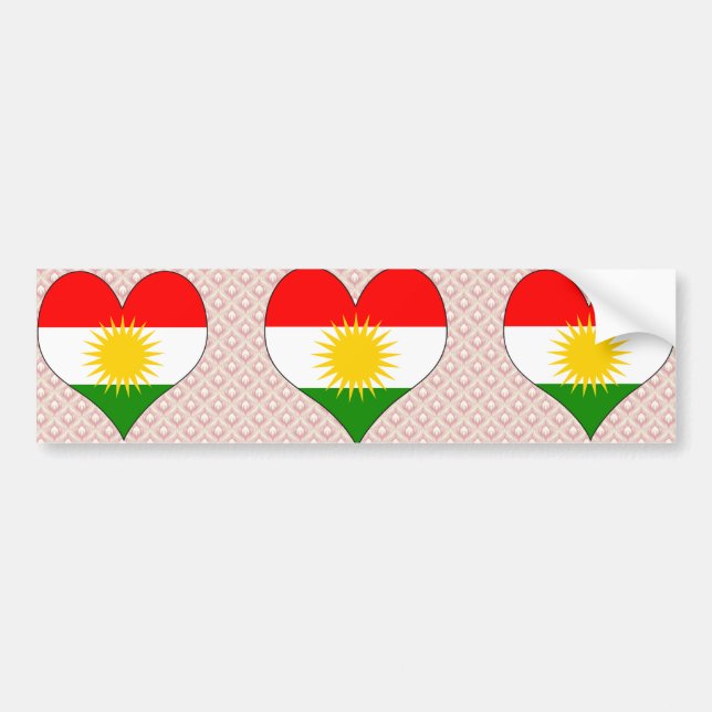Jag älskar kurdistanen bildekal (Framsidan)