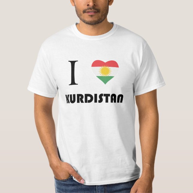 Jag älskar kurdistanen t shirt (Framsida)
