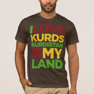 Jag älskar Kurds & kurdistanen Tee Shirt
