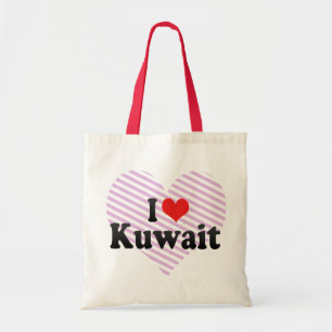 Jag älskar Kuwait Tygkasse