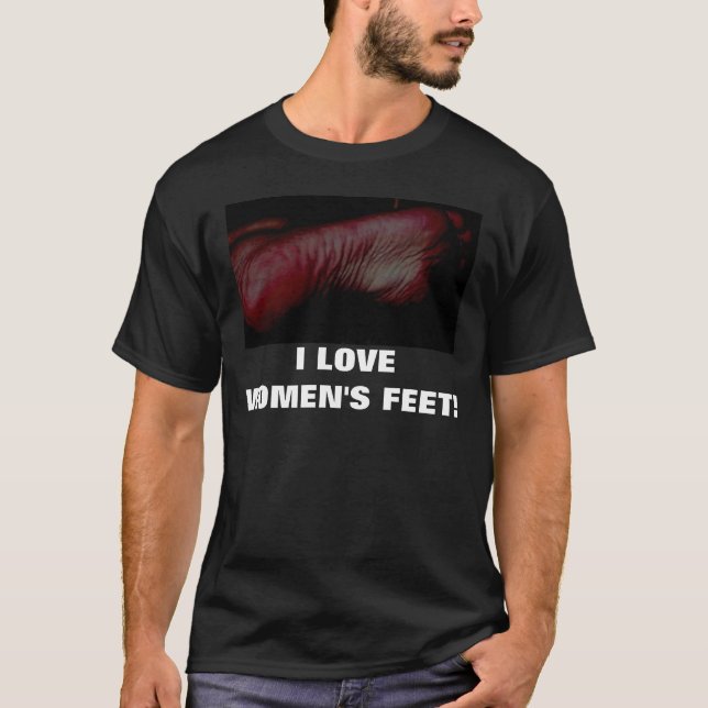 JAG ÄLSKAR KVINNA FOT! T SHIRT (Framsida)