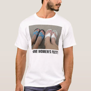 JAG ÄLSKAR KVINNA FOT TEE SHIRT