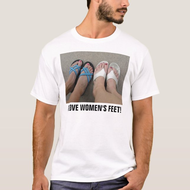 JAG ÄLSKAR KVINNA FOT TEE SHIRT (Framsida)