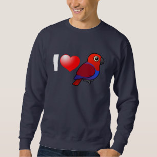 Jag älskar (kvinnliga) Eclectus papegojor, Långärmad Tröja