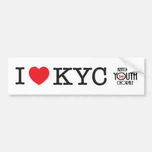 Jag älskar KYC-bildekalet Bildekal