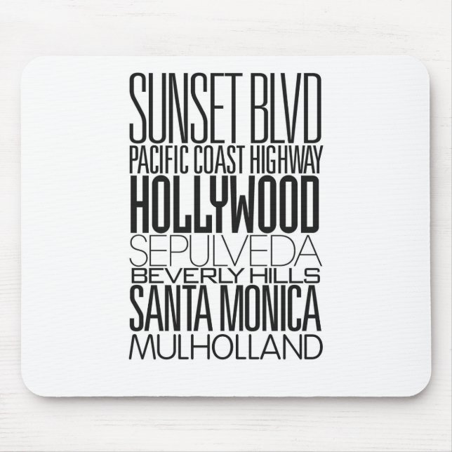 Jag älskar LA Musmatta (Framsidan)