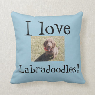 Jag älskar Labradoodles kudder Kudde
