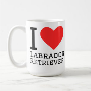 Jag älskar labrador retriever kaffemugg