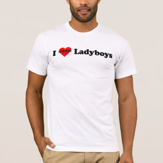 Jag älskar Ladyboys Tee Shirt