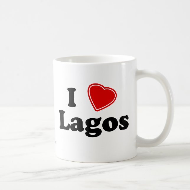 Jag älskar Lagos Kaffemugg (Höger)