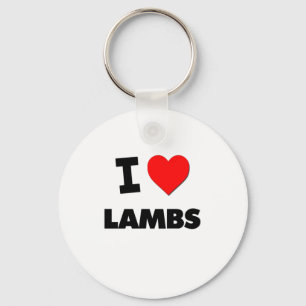 Jag älskar Lambs Nyckelring