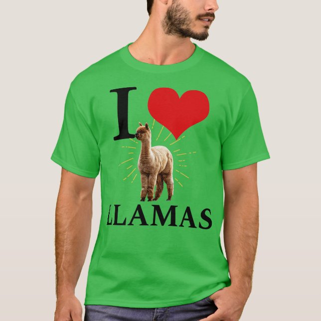Jag älskar lamor t shirt (Framsida)
