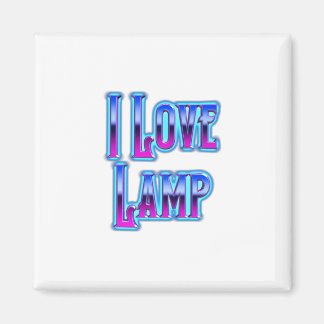 Jag älskar lampa magnet