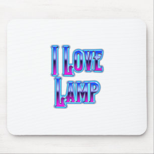 Jag älskar lampa musmatta