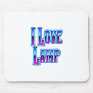 Jag älskar lampa musmatta