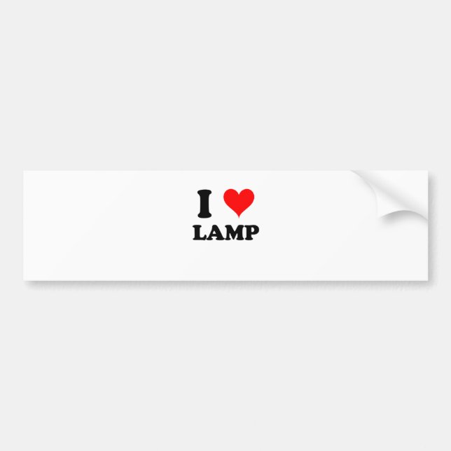 Jag älskar lampan bildekal (Framsidan)