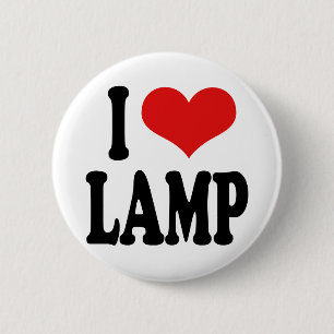 Jag älskar lampan knapp