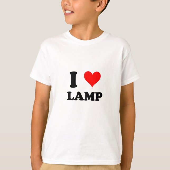 Jag älskar lampan t shirt (Framsida)