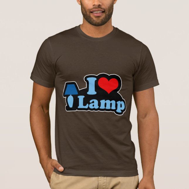 Jag älskar lampan tee shirt (Framsida)