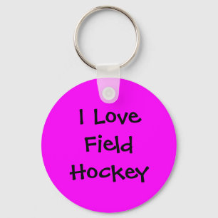 Jag älskar landhockey Keychain Nyckelring