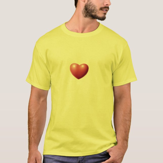 jag älskar lång rad tee (Framsida)
