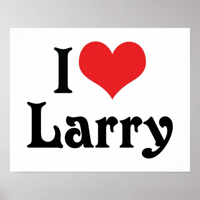 Jag älskar Larry Poster (Framsidan)