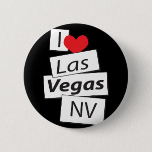 Jag älskar Las Vegas NV Knapp