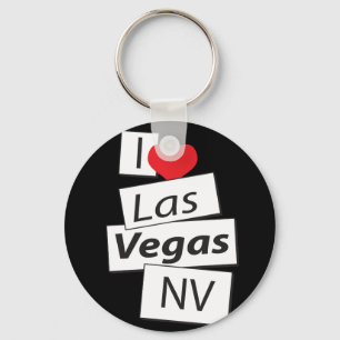 Jag älskar Las Vegas NV Nyckelring