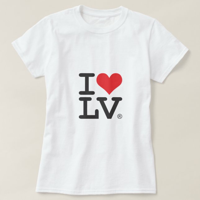 Jag älskar Las Vegas Tee Shirt (Design framsida)