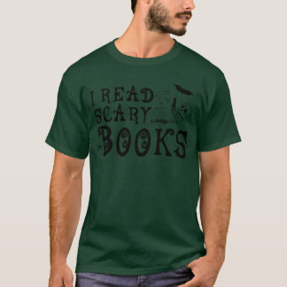 Jag älskar läskiga böcker Halloween Bibliotekslära T Shirt