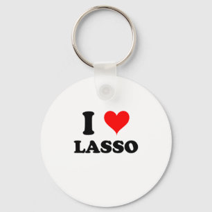 Jag älskar lassoen nyckelring