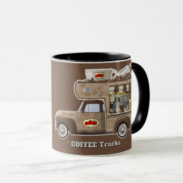 Jag älskar lastbilar (kaffebilar) mugg