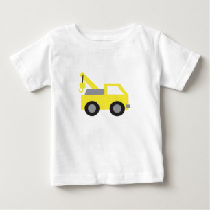 Jag älskar lastbilar, söt gul fordon för barn t-shirt
