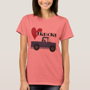 Jag älskar lastbilTshirts och gåvor (för hjärt Tröja