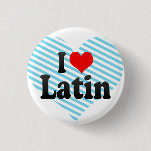 Jag älskar latin knapp