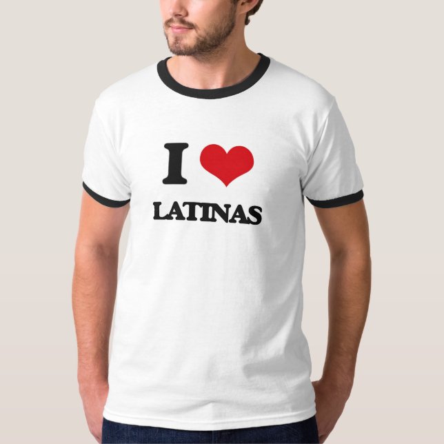Jag älskar Latinas T-shirt (Framsida)