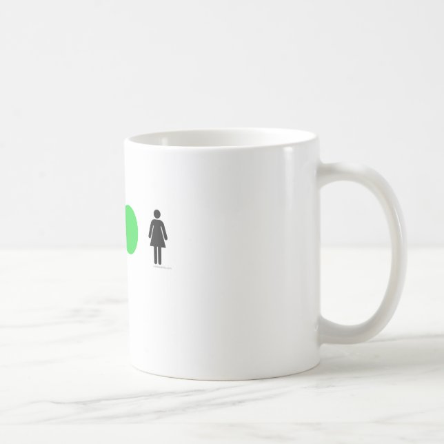 Jag älskar lätta kvinnor kaffemugg (Höger)