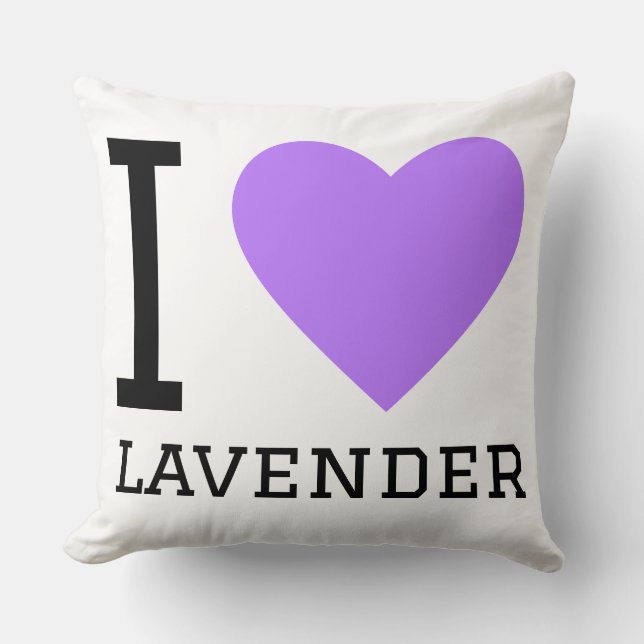 Jag älskar lavendel kudde (Framsida)